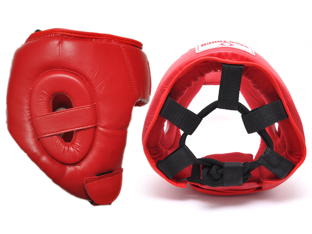 Шлем боксёрский открытый red S