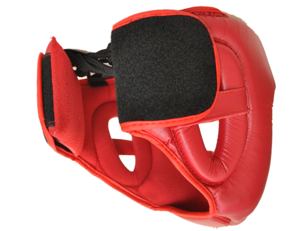 Шлем боксёрский закрытый red M