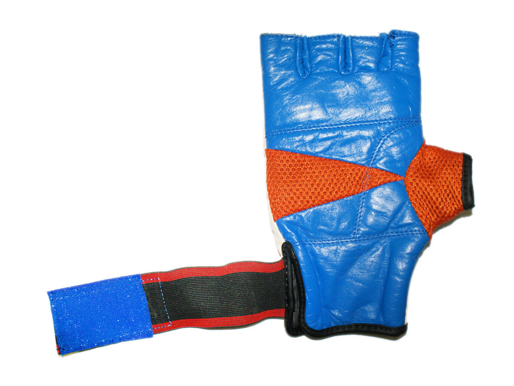Перчатки для рукопашного боя (кожа). гель. Размер М.