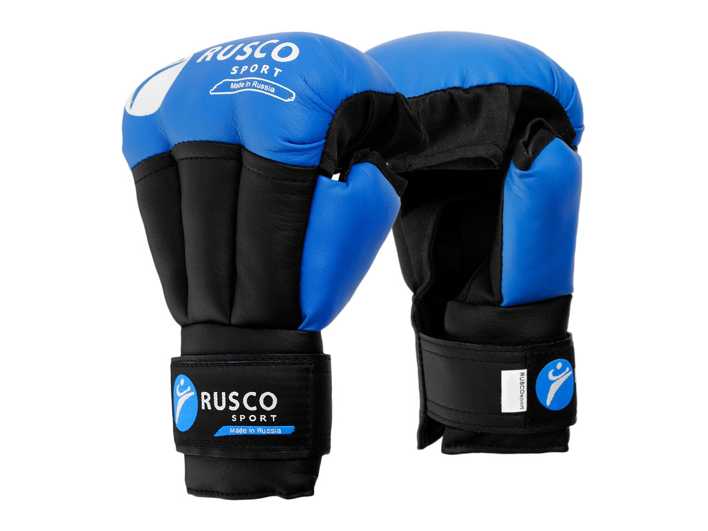 Перчатки для рукопашного боя RUSCOsport, синие, 12 Oz: с-12