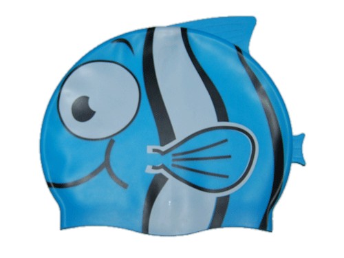 Шапочка для плавания QUICK (рыбка) Оригинальный дизайн. Материал: силикон. Полиэтиленовая сумочка на молнии. :(KY):
