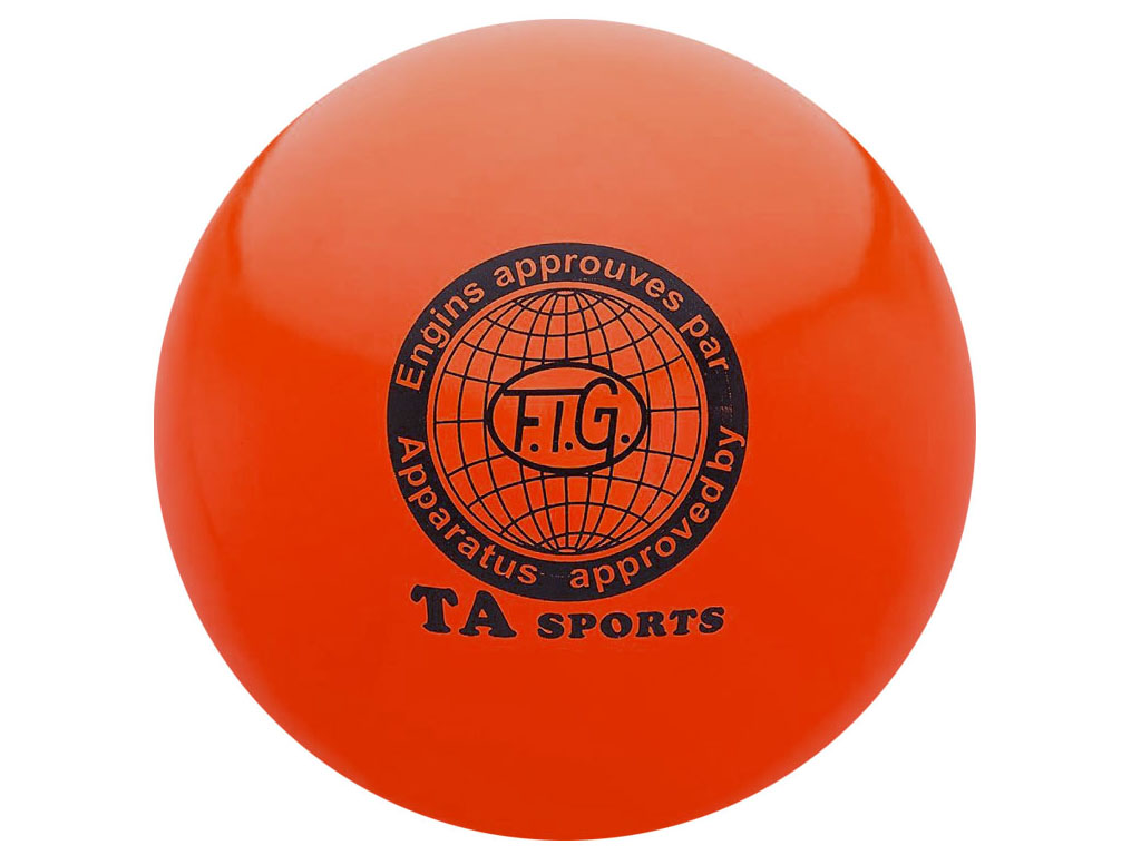 Мяч для художественной гимнастики. Диаметр 15 см. Цвет красный. :(Т11):