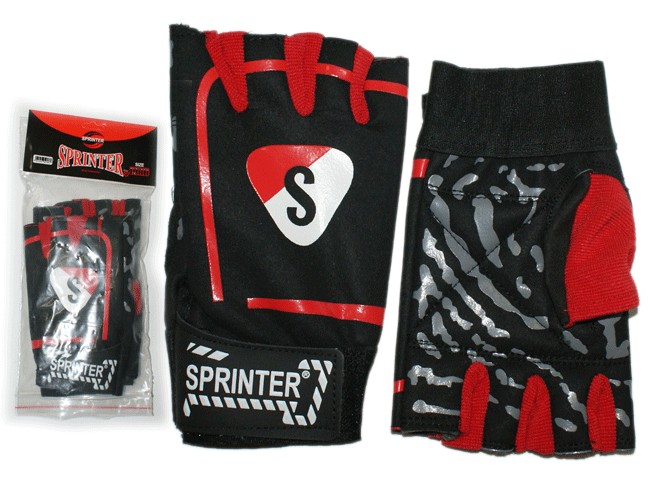 Перчатки для тяжёлой атлетики SPRINTER с напульсником размер S :545-547
