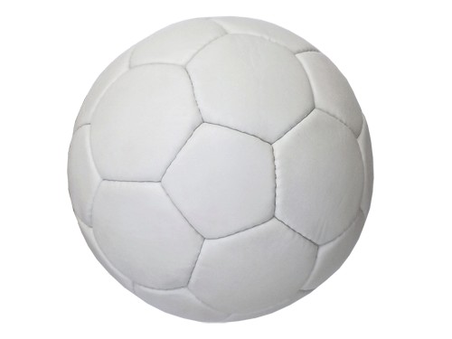 Мяч футбольный, цвет белый ( 5ти слойный, пресскожа с полимерным покрытием) Можно использовать для нанесения логотипов и автографов. :((12140)):