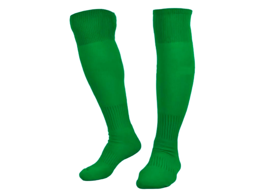 Гетры футбольные (стопа махровая). Цвет: зелёный. Размер: 40-44: HG11