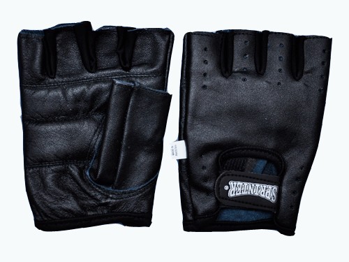 Перчатки для тяжёлой атлетики без пальцев, кожа. Размер ХХL.