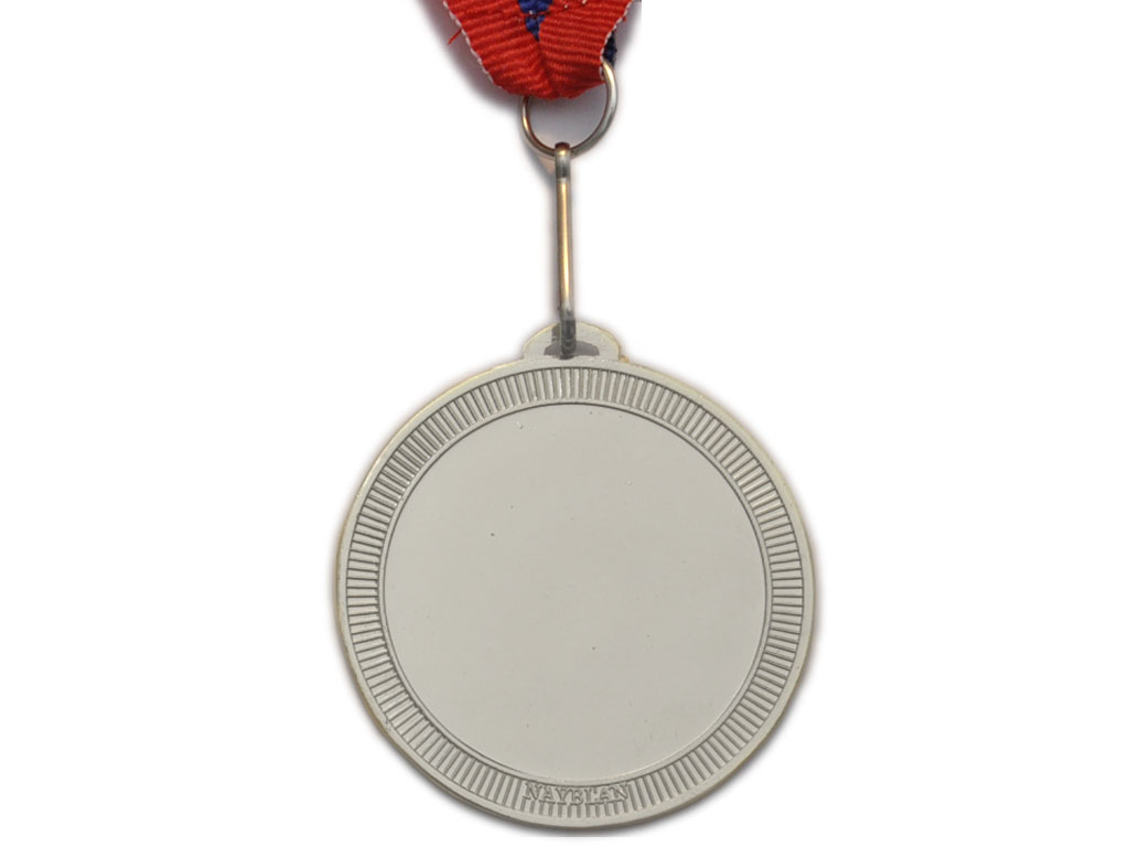 Медаль спортивная с лентой 2 место d - 5 см :508-2