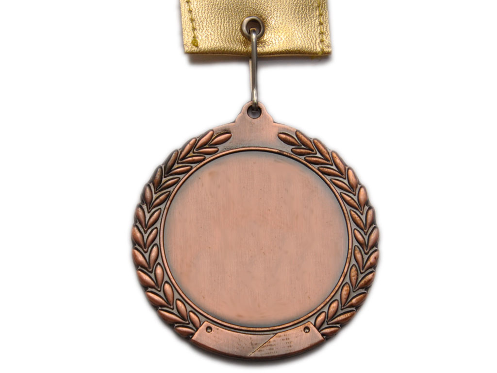 Медаль спортивная БРОНЗА d - 6,5 см :В-6.5-3
