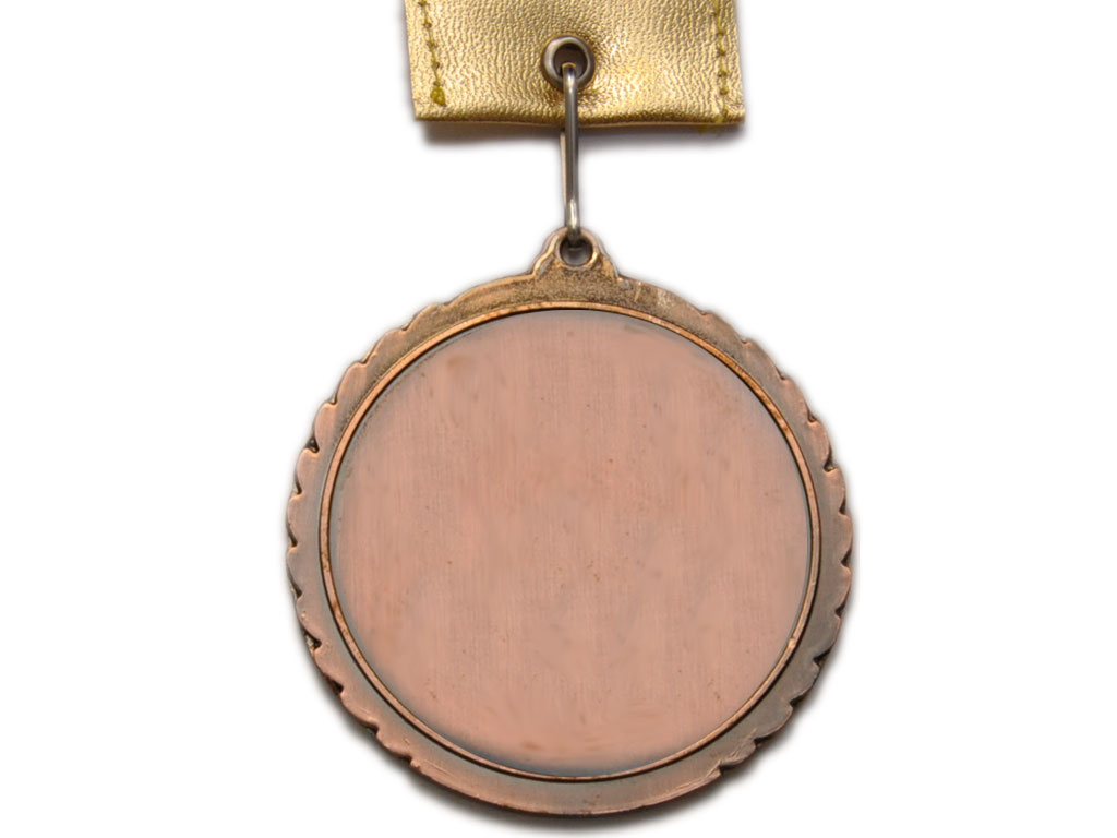 Медаль спортивная БРОНЗА d - 6,5 см :В-6.5-3