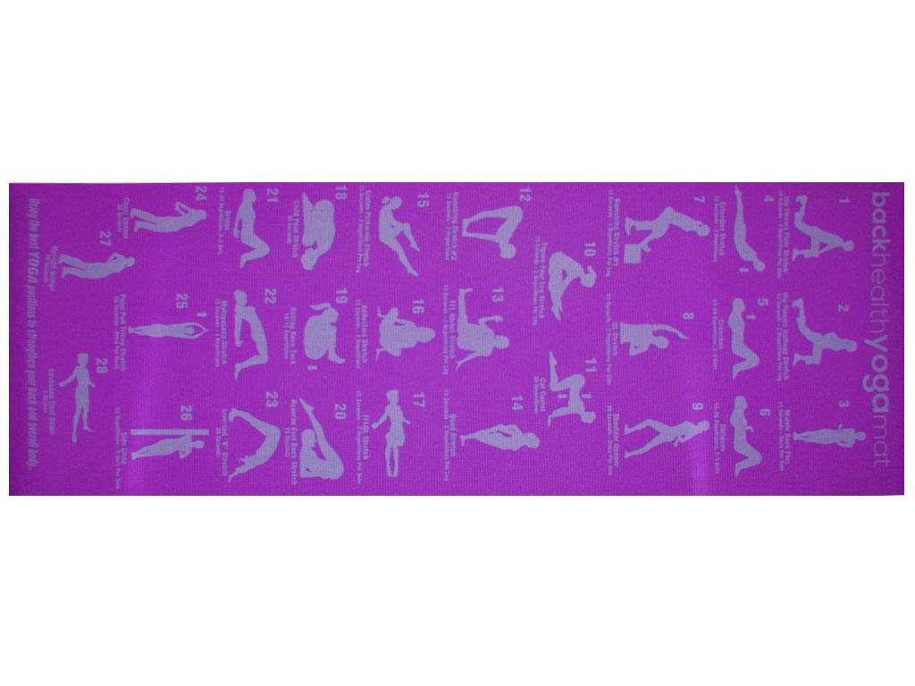 Коврик для йоги. Цвет фиолетовый. RW-6-Ф