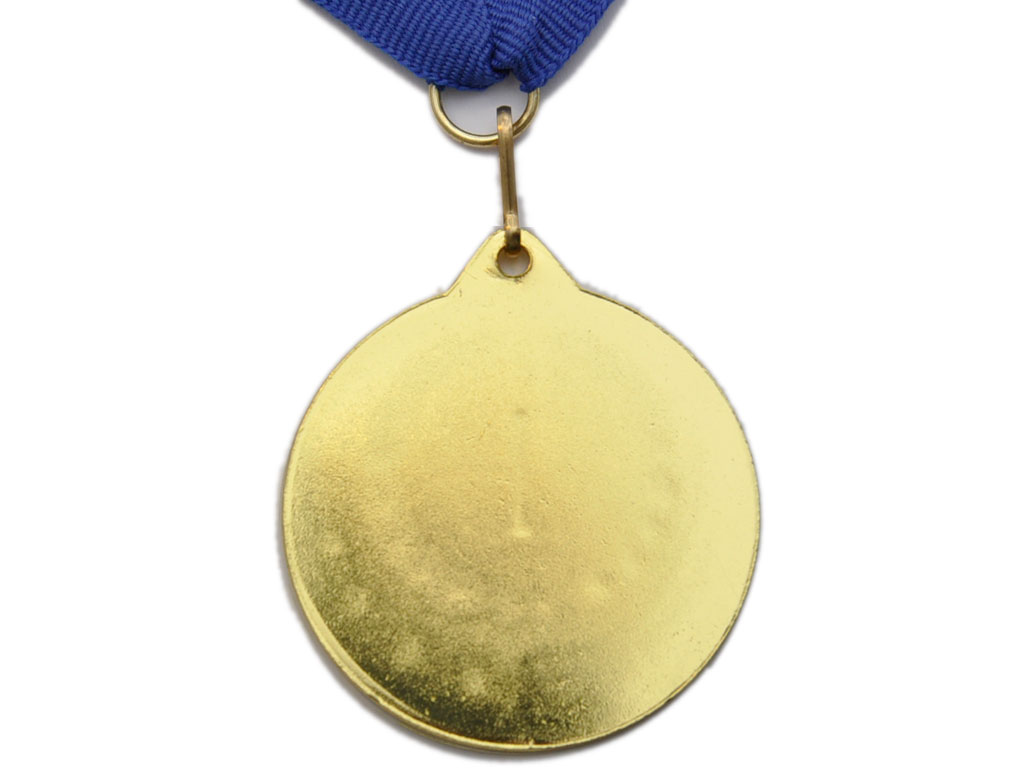 Медаль наградная с лентой за 1 место. Диаметр 5 см. МТ852-1