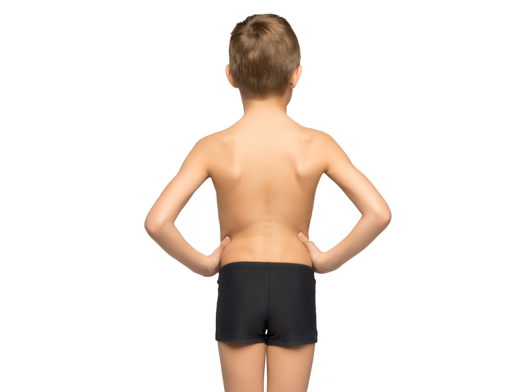Плавки-шорты детские однотонные с боковыми вставками размер 38 Korri :П57-012