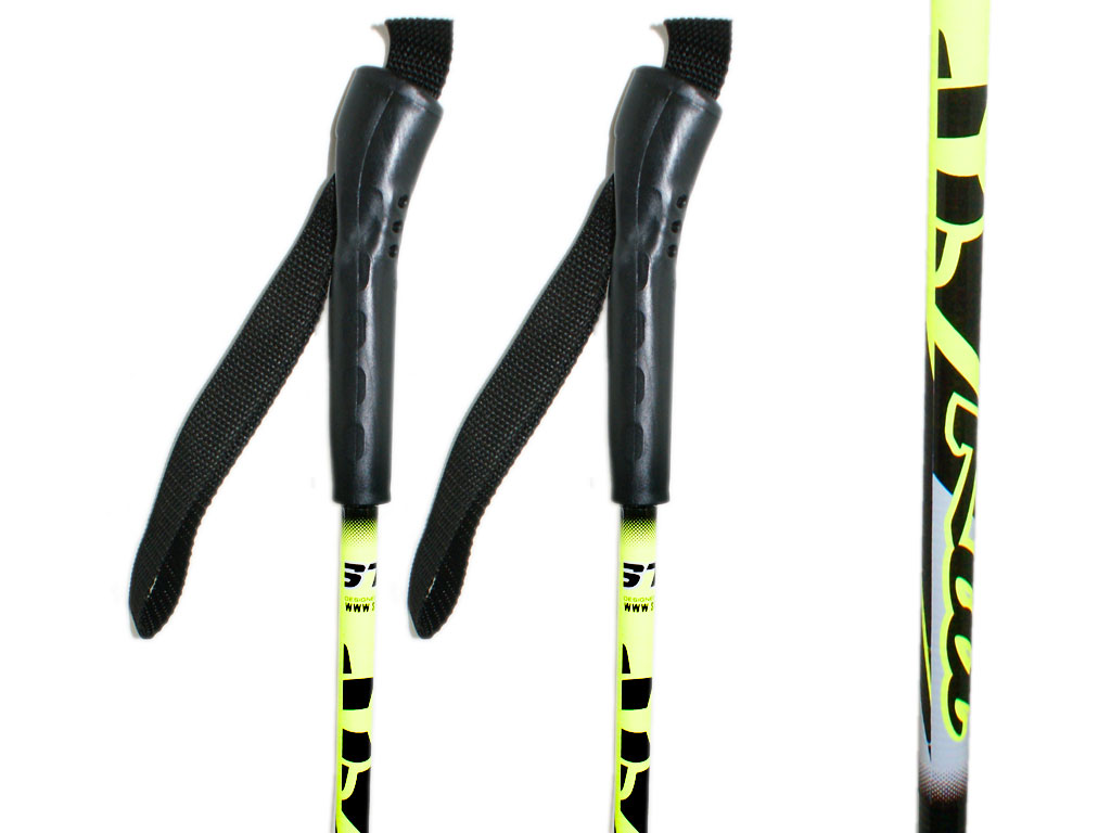 Палки лыжные стеклопластиковые TREK Universal ЦСТ 65см  yellow