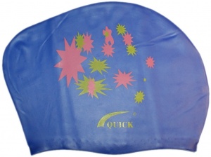 Шапочка для плавання для длинных волос QUICK звёзды  купить оптом у поставщика sprinter-opt.ru