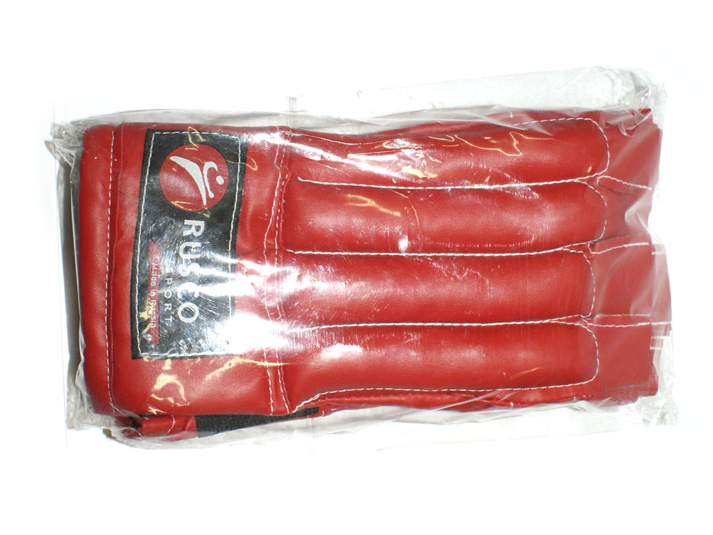 Шингарты RuscoSport ХL красные (изготовлены из качественной искусственной кожи