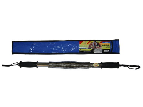Эспандер - палка нагрузка 30 кг. ( хромированный металл, пластиковые ручки ) :(D1230):