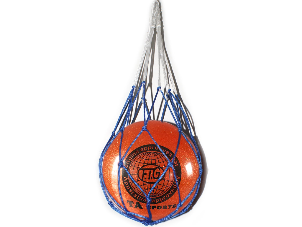 Мяч для художественной гимнастики силикон TA sport. Диамерт 19 см. Цвет красный с добавлением глиттера. К мячу прилагается сетка для переноски.  :(Т9):