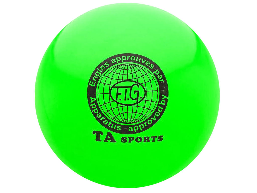 Мяч для художественной гимнастики силикон TA sport. Диаметр 19 см. Цвет зелёный. :(Т8):