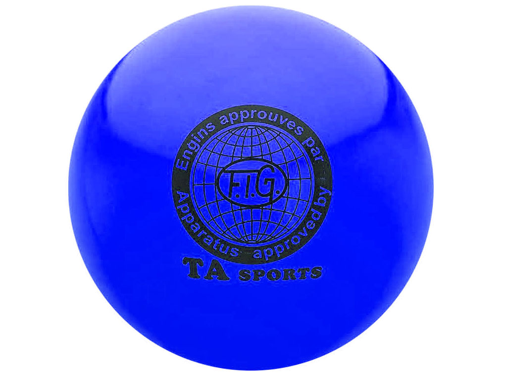 Мяч для художественной гимнастики силикон TA sport. Диаметр 19 см. Цвет синий.:(Т8):