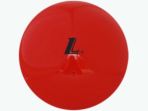 Мяч для художественной гимнастики «L» силикон, цвет - красный. Диаметр 15см :D15: