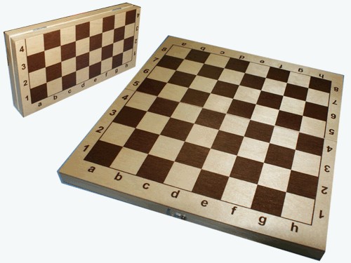 Доска для гроссмейстерских шахмат. Размер 430х215х60 мм. Материал: дерево.