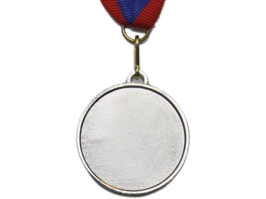 Медаль спортивная с лентой 2 место d - 5 см: FF-2 FF-509-2