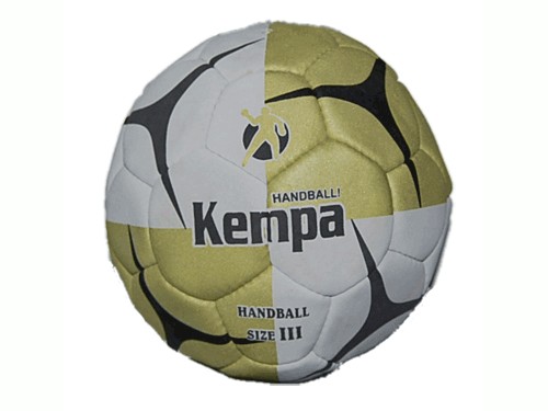 Мяч для гандбола №3 KEMPA. Использование специальной кожи с верхним нескользящим слоем позволяет мячу хорошо 