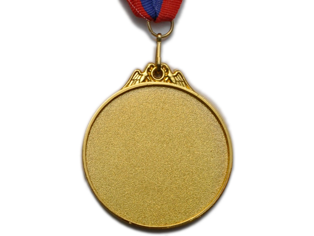 Медаль спортивная с лентой 1 место d - 5 см :PF-1
