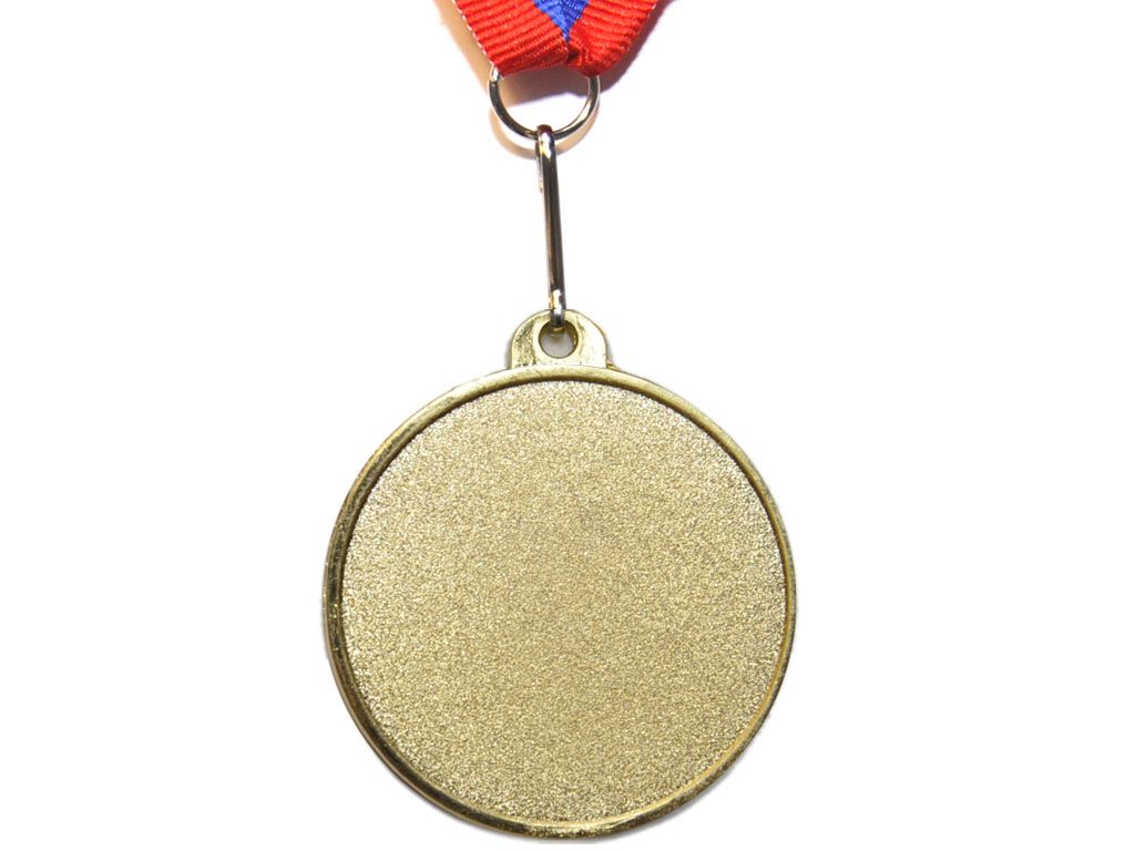 Медаль спортивная с лентой за 1 место. Диаметр 5 см: 5200-7