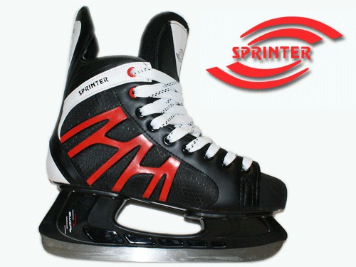 Коньки ледовые хоккейные, размер 41: PW-206P RED