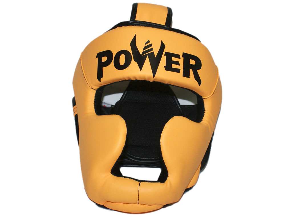 Шлем боксёрский ZTT POWER закрытый кожзам размер L HT-L-ОРН