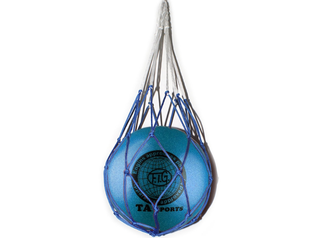 Мяч для художественной гимнастики. Диаметр 19 см. Цвет синий имитация 