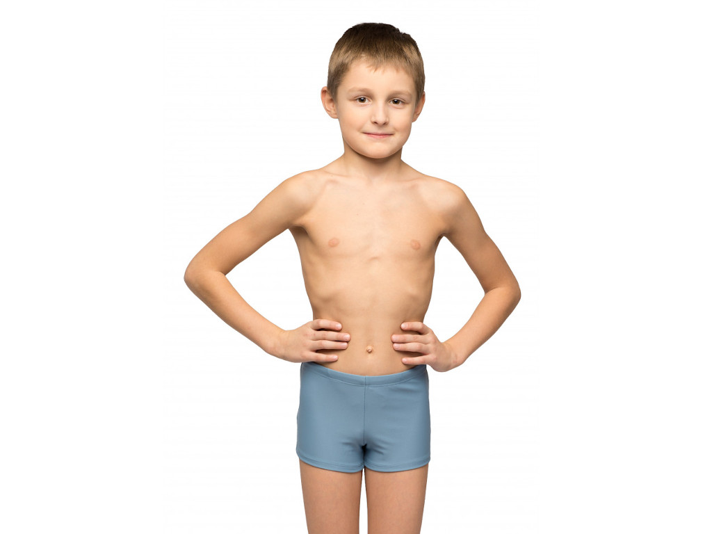 Плавки-шорты детские однотонные светло-серые размер 28 Korri :П56-011