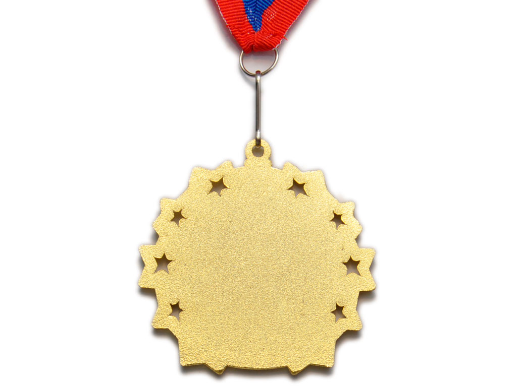 Медаль спортивная с лентой 1 место d - 6 см :1803-1
