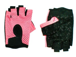 Велосипедные перчатки  BP-MY-B01-Р цвет Розово-Черный купить оптом у поставщика sprinter-opt.ru