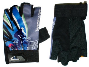 Велосипедные перчатки BP-SM-B03-С цвет сине-голубой купить оптом у поставщика sprinter-opt.ru