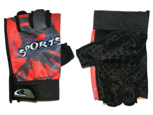 Велосипедные перчатки  BP-SP-B04-К цвет красно-черный купить оптом у поставщика sprinter-opt.ru