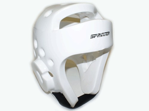 Шлем для тхеквондо. Размер М. Цвет белый. :(ZTT-002Б-М): купить оптом у поставщика sprinter-opt.ru